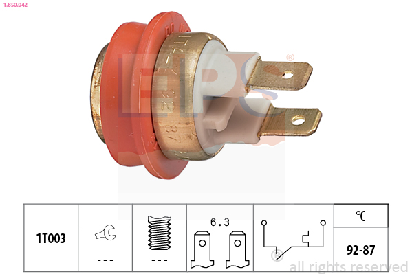 EPS Temperaturschalter, Kühlerlüfter 1850042 für Volvo RENAULT