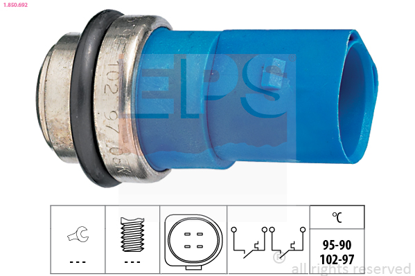 EPS Temperaturschalter, Kühlerlüfter 1850692 für VW