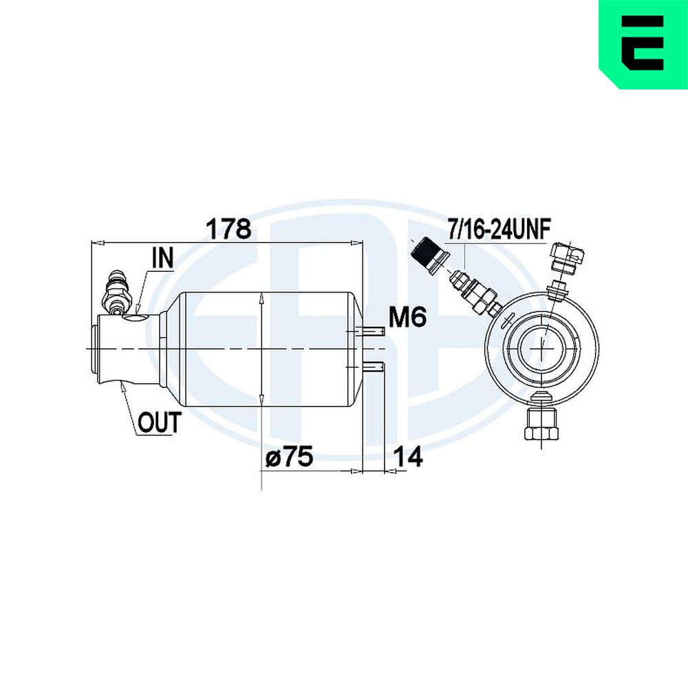 ERA Trockner, Klimaanlage 668009 für VW