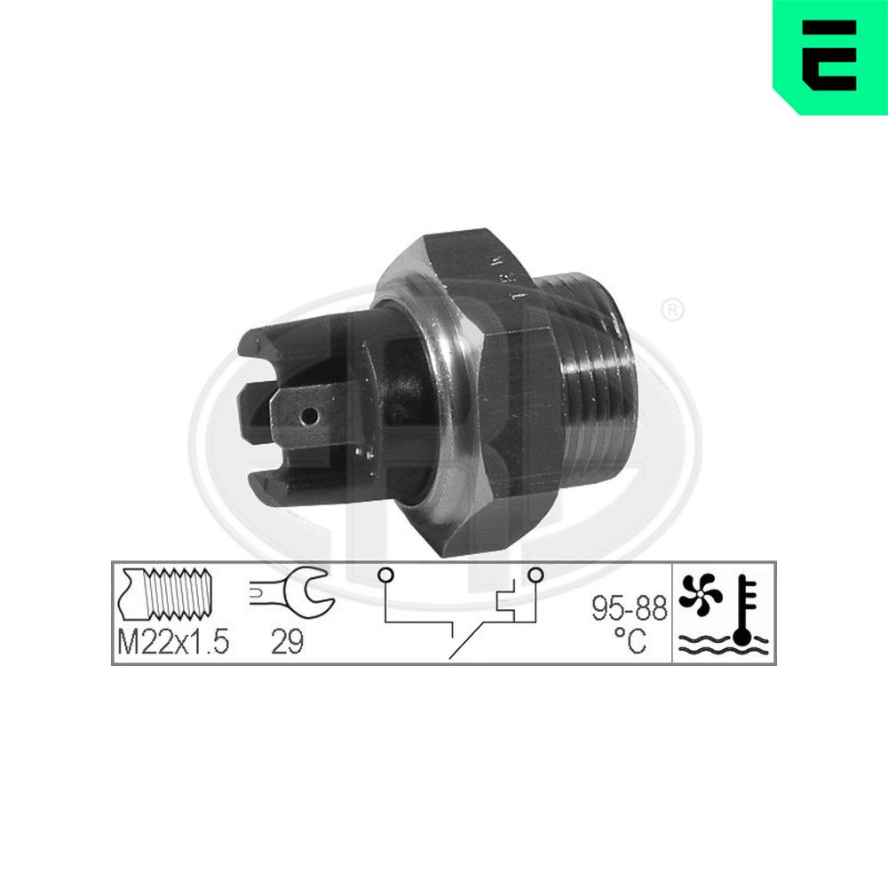 ERA Temperaturschalter, Kühlerlüfter Tempturschalter, OEM 330172 für Opel Citroën/Peugeot VW LAND ROVER