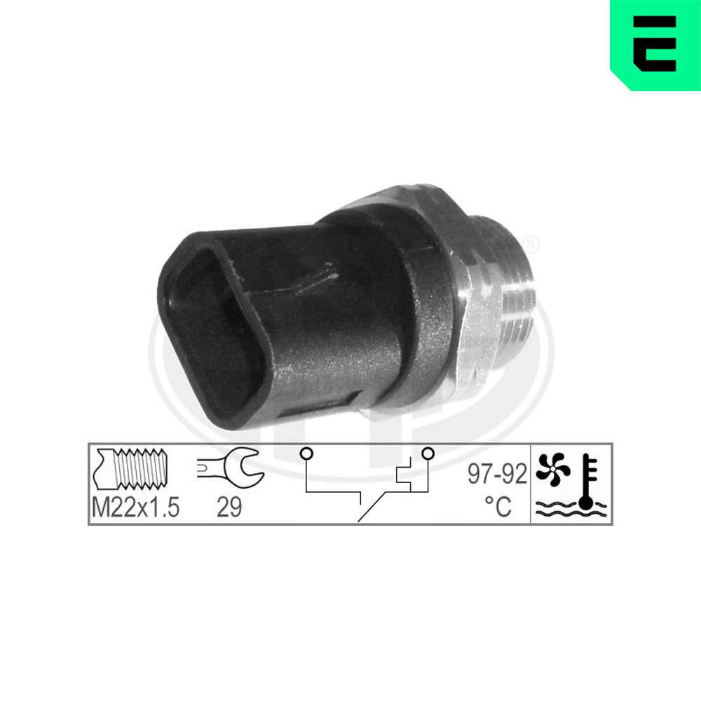 ERA Temperaturschalter, Kühlerlüfter Tempturschalter, OEM 330179 für Opel Fiat