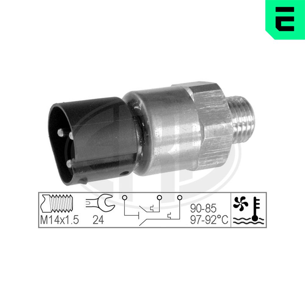ERA Temperaturschalter, Kühlerlüfter Tempturschalter, OEM 330208 für BMW