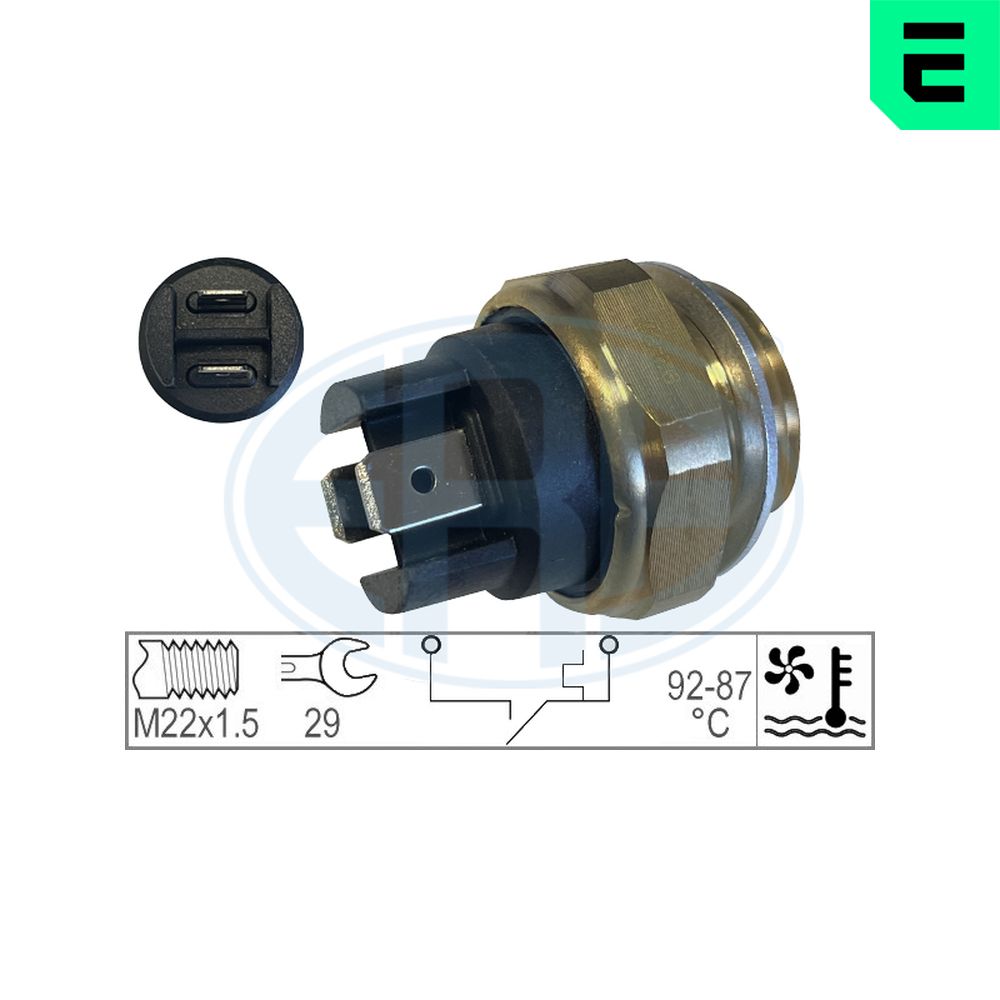 ERA Temperaturschalter, Kühlerlüfter Tempturschalter, OEM 330291 für SAAB Fiat Citroën GM LADA VW