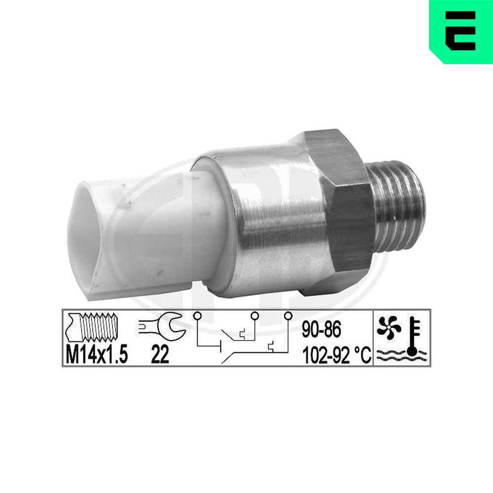 ERA Temperaturschalter, Kühlerlüfter Tempturschalter, OEM 330836 für BMW