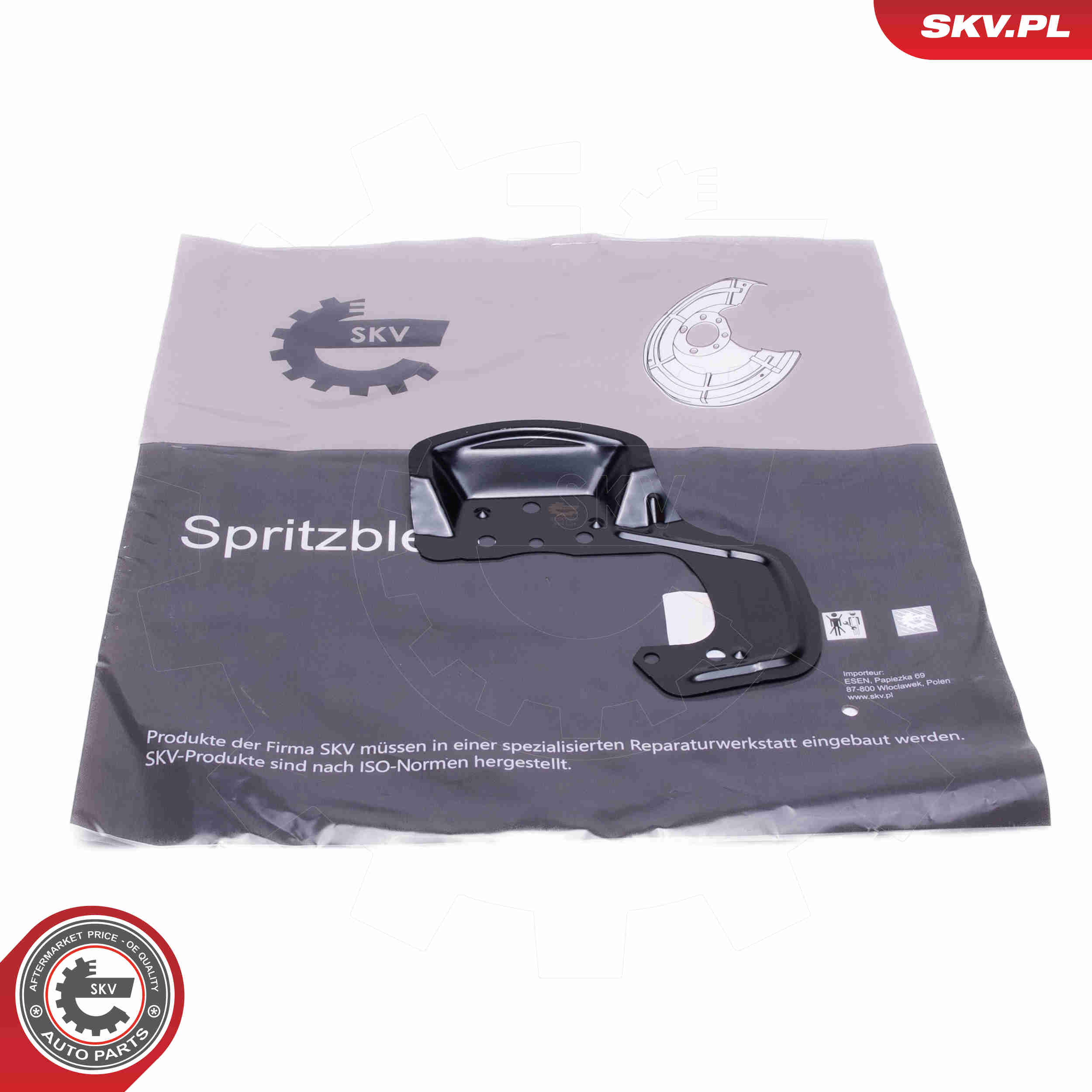 ESEN SKV Spritzblech, Bremsscheibe 57skv239 rechts für Opel