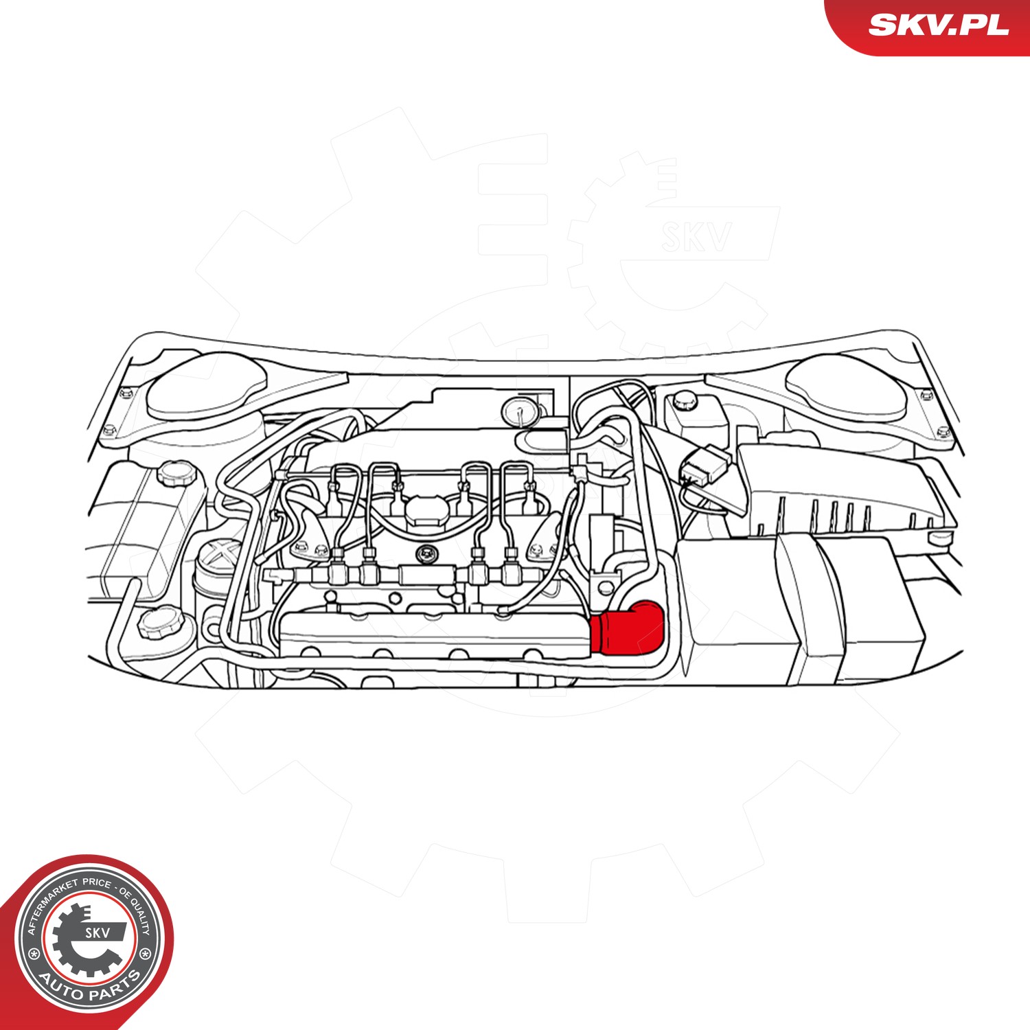 ESEN SKV Ladeluftschlauch 24SKV216 für Ford