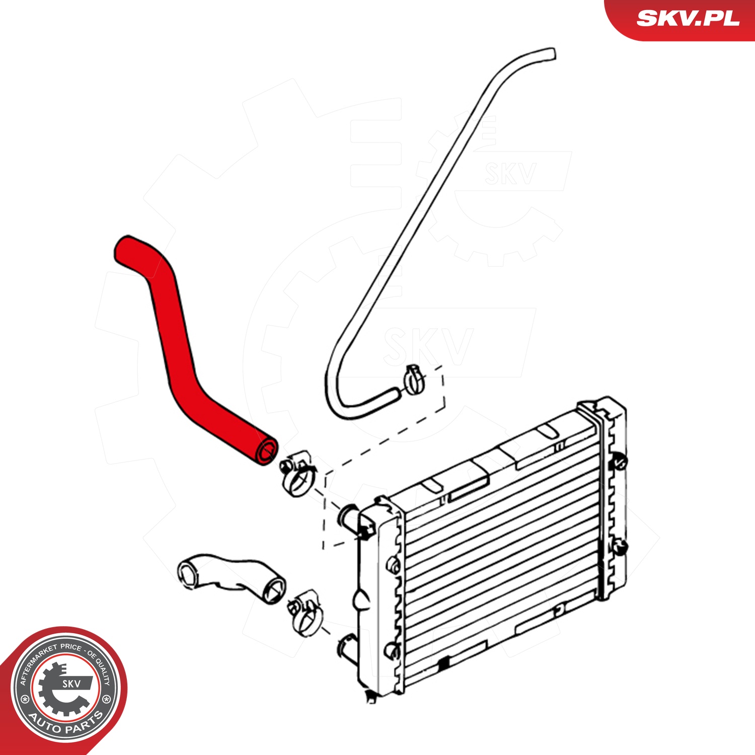 ESEN SKV Kühlerschlauch 24skv393 für VAG