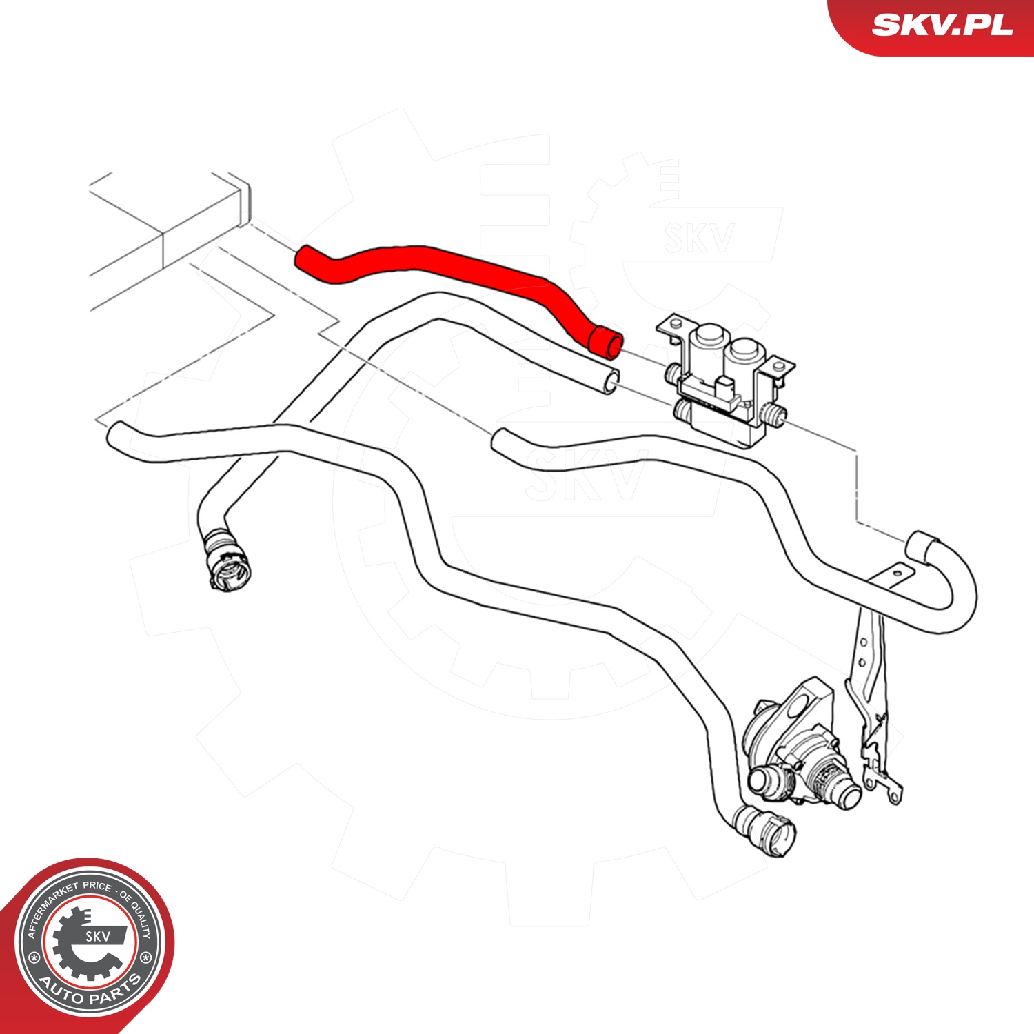 ESEN SKV Kühlerschlauch 43skv645 für BMW