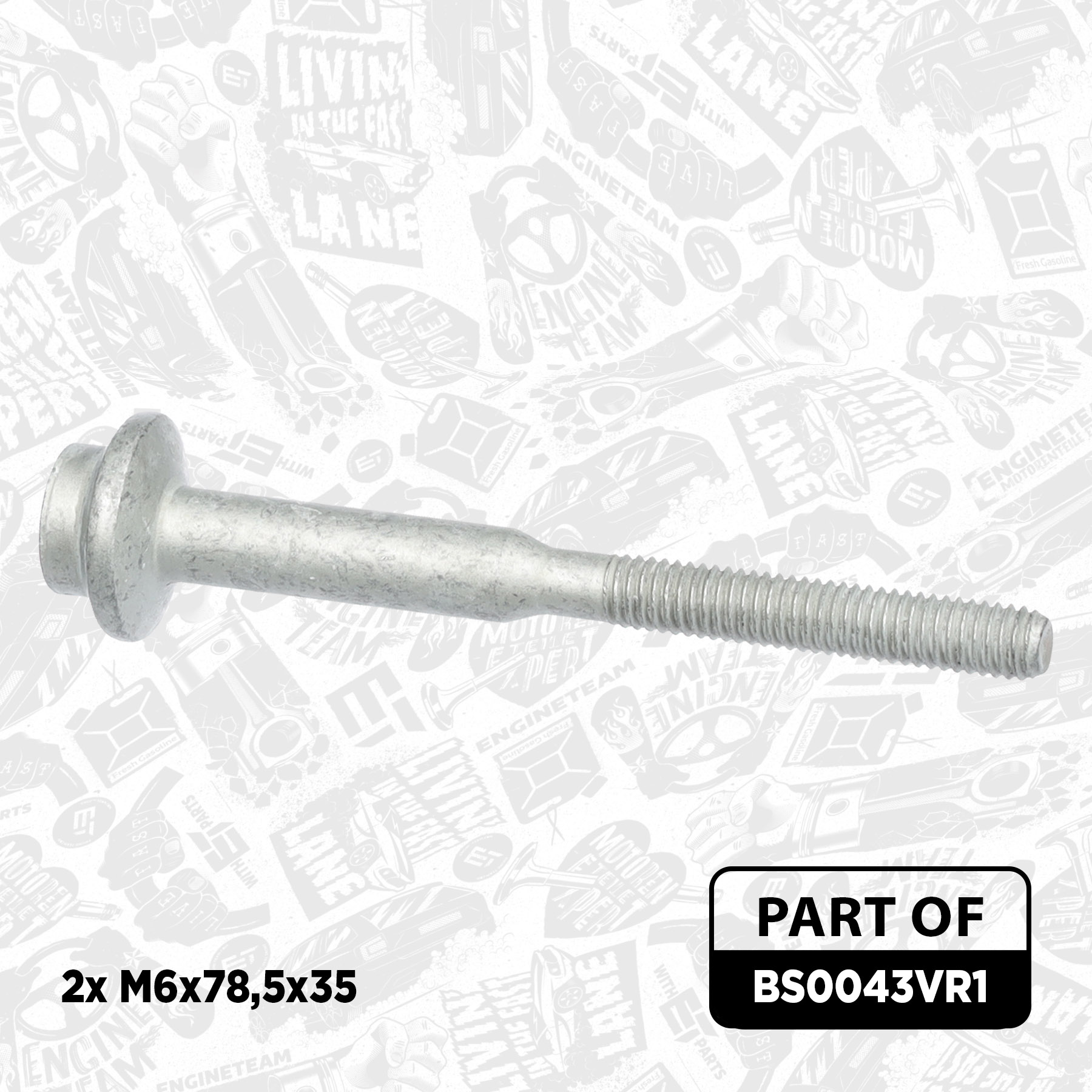 ET ENGINETEAM Schraube, Einspritzdüsenhalter bs0043vr1 für VW