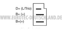 EUROTEC Generator f&uuml;r MERCEDES-BENZ 190 (W201), Art.-Nr. 12033810