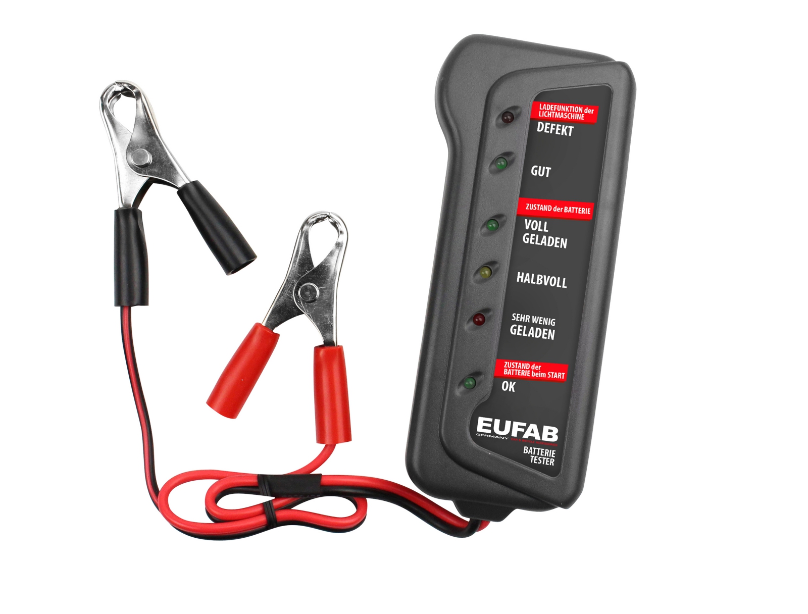 EUFAB Prüfgerät, Batterie elektr. Batterietester CE 16599