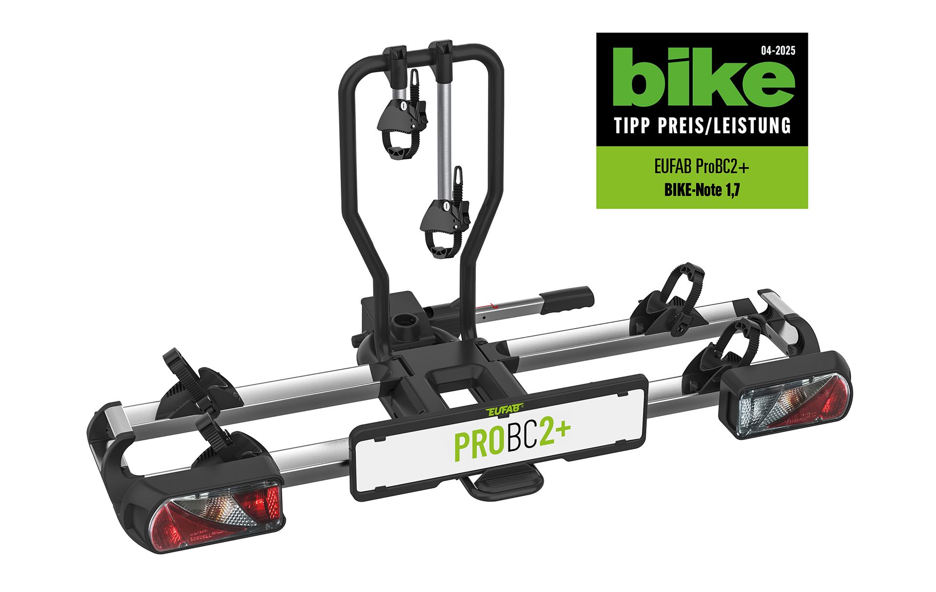 Eufab  E Bike Träger PROBC2+  Transporter VW Bus  2 Fahrräder   3,25Zoll max - Image 4