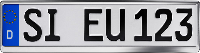 ERICH UTSCH Kennzeichenhalter [Echtverchromt] 0175520