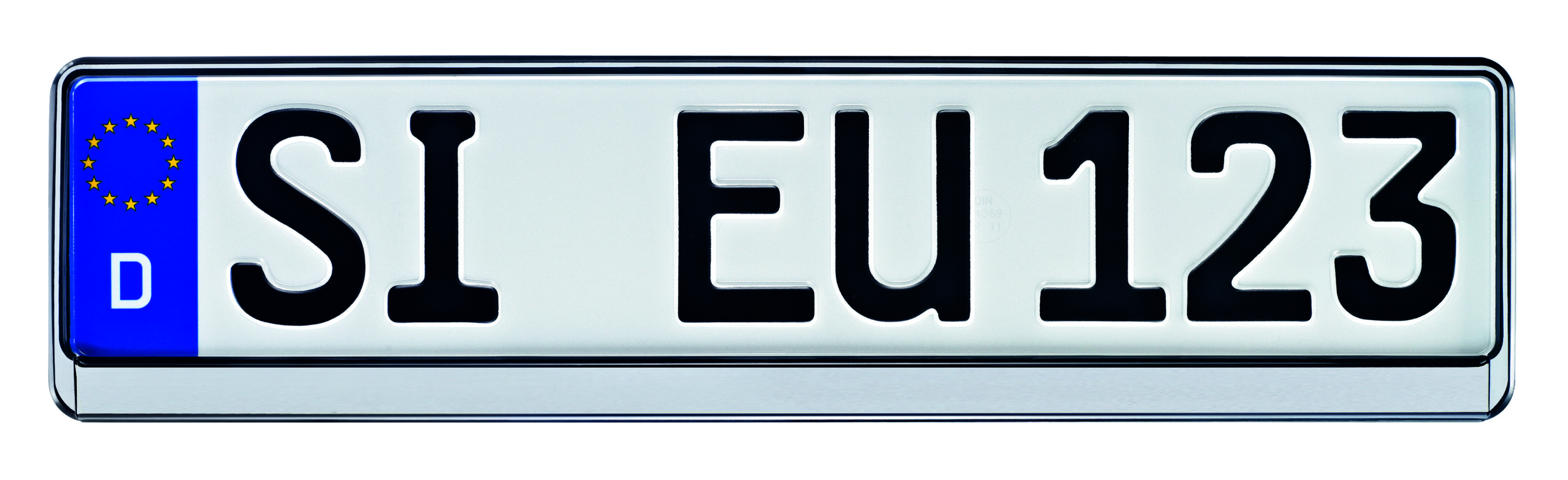 ERICH UTSCH Kennzeichenhalter Kennzeichenträger [Silber] 0195674