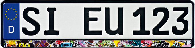 ERICH UTSCH Kennzeichenhalter [Stickerbomb] 0195672