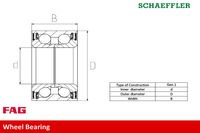 FAG Radlagersatz, Art.-Nr. 713 6104 00