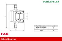 FAG Radlagersatz, Art.-Nr. 713 6306 50
