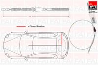 FAI AutoParts Seilzug, Feststellbremse, Art.-Nr. FBC0081
