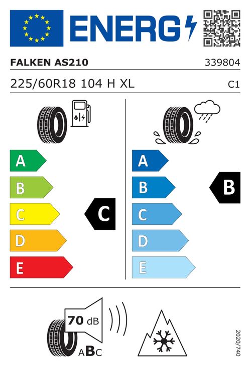 FALKEN - Reifen 225/60R18 104H - EUROALL SEASON AS210