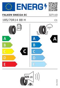 Falken Sommerreifen "185/70R14 88H - SINCERA SN832A ECORUN", Art.-Nr. 327110