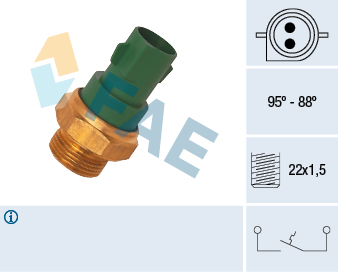 FAE Temperaturschalter, Kühlerlüfter 37240 für Ford