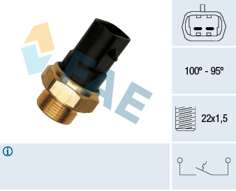FAE Temperaturschalter, Kühlerlüfter 37280 für Opel GM