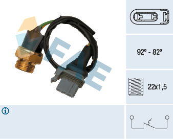 FAE Temperaturschalter, Kühlerlüfter 37510 für Chrysler RENAULT STANDARD AUTOMOBILE