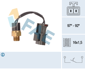 FAE Temperaturschalter, Kühlerlüfter 37750 für NISSAN STANDARD AUTOMOBILE
