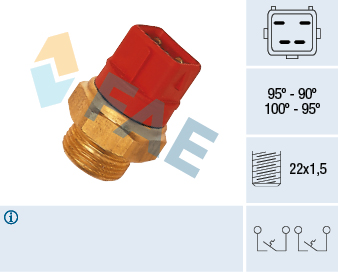 FAE Temperaturschalter, Kühlerlüfter 37960 für Ford