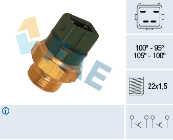 FAE Temperaturschalter, Kühlerlüfter 38010 für Ford
