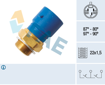 FAE Temperaturschalter, Kühlerlüfter 38245 für Volvo