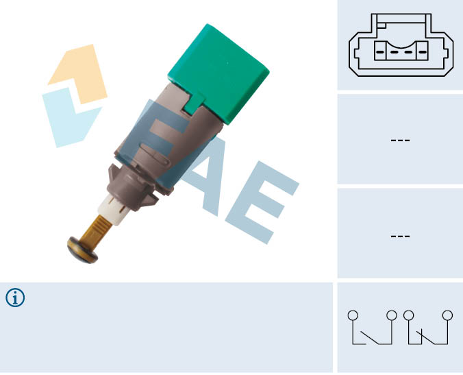 FAE Bremslichtschalter 24904 für RENAULT