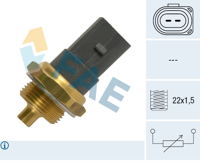 FAE Sensor, Kühlmitteltemperatur 33786 für VW
