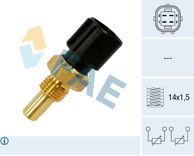FAE 33860 Sensor für Kühlmitteltemperatur Sensor Kühlmitteltemperatur - Bild 3