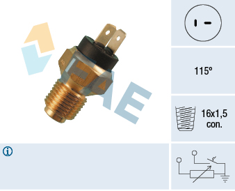 FAE Sensor, Kühlmitteltemperatur 34020 für Fiat