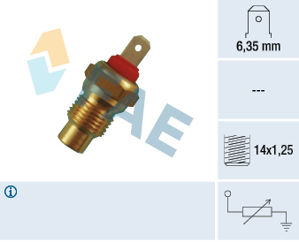 Fae Sensor, Kühlmitteltemperatur 31590 Für Fiat
