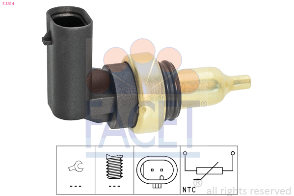 FACET Sensor, Kühlmitteltemperatur 7.3414 für GM
