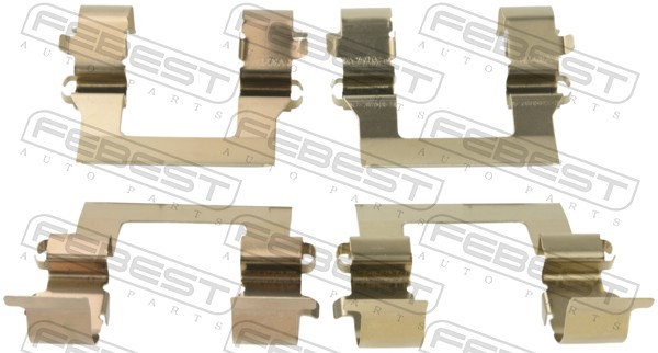 FEBEST Zubehörsatz, Scheibenbremsbelag 0403csf Vorderachse für MITSUBISHI
