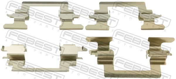 FEBEST Zubehörsatz, Scheibenbremsbelag 0403cs1af Vorderachse für Citroën/Peugeot MITSUBISHI