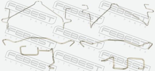 FEBEST Zubehörsatz, Scheibenbremsbelag 0403k94wf Vorderachse für MITSUBISHI
