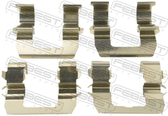 FEBEST Zubehörsatz, Scheibenbremsbelag 0403pd4wr Hinterachse für MITSUBISHI