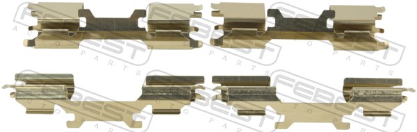FEBEST Zubehörsatz, Scheibenbremsbelag 1603w906f Vorderachse für Chrysler Mercedes VAG ALFAROME/Fiat/LANCI