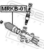 FEBEST Faltenbalg, Lenkung mrkb01 Vorderachse für MITSUBISHI CHERY