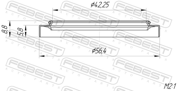 FEBEST Wellendichtring, Antriebswelle 95gdy44560609x für MAZDA