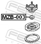 FEBEST Wälzlager, Federbeinstützlager mzb003 Vorderachse für MAZDA