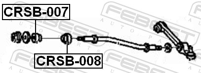 FEBEST Lagerung, Lenker crsb008 Vorderachse unten für Chrysler Ford ALFAROME/Fiat/LANCI