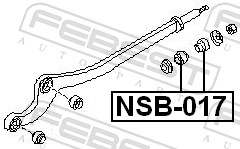 FEBEST Lagerung, Lenker nsb017 Vorderachse unten für NISSAN