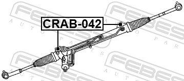 FEBEST Lagerung, Lenkgetriebe crab042 für Chrysler ALFAROME/Fiat/LANCI