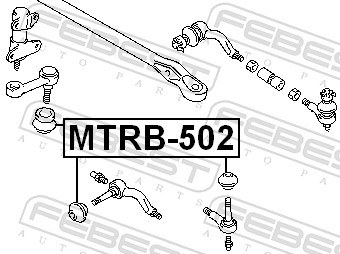 FEBEST Reparatursatz, Spurstangenkopf mtrb502 Vorderachse beidseitig für MITSUBISHI