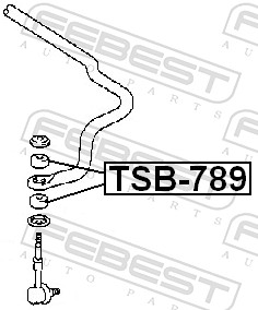 FEBEST Buchse, Stoßdämpfer tsb789 für NISSAN TOYOTA